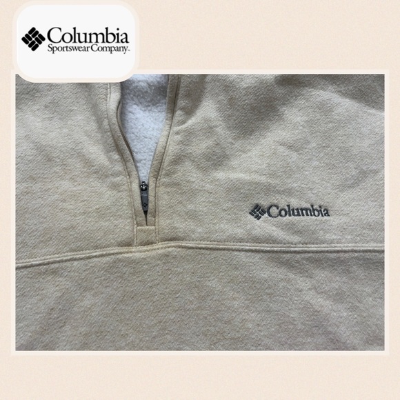 ***Columbia -Beige Pullover•EUC Size•large+Sweatshirt++Oversized sweatshirts *** - Picture 6 of 7